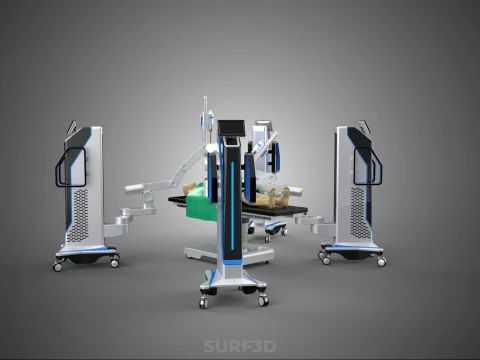 STANDARD SURGICAL ROBOT ROBOTIC SURGERY LAPAROSCOPY LAPAROSCOPIC 3D Model