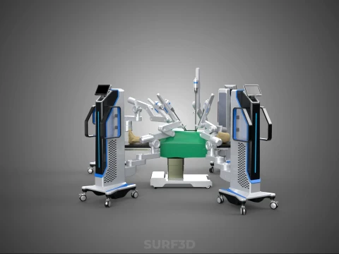 STANDARD SURGICAL ROBOT ROBOTIC SURGERY LAPAROSCOPY LAPAROSCOPIC 3D Model