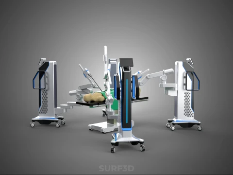 STANDARD SURGICAL ROBOT ROBOTIC SURGERY LAPAROSCOPY LAPAROSCOPIC 3D Model
