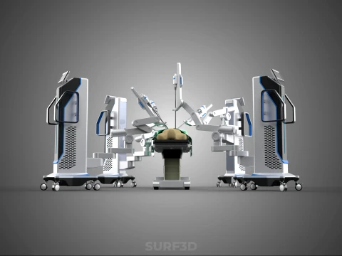 STANDARD SURGICAL ROBOT ROBOTIC SURGERY LAPAROSCOPY LAPAROSCOPIC 3D Model