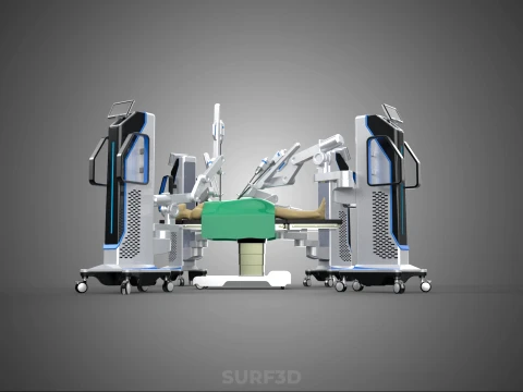 STANDARD SURGICAL ROBOT ROBOTIC SURGERY LAPAROSCOPY LAPAROSCOPIC 3D Model