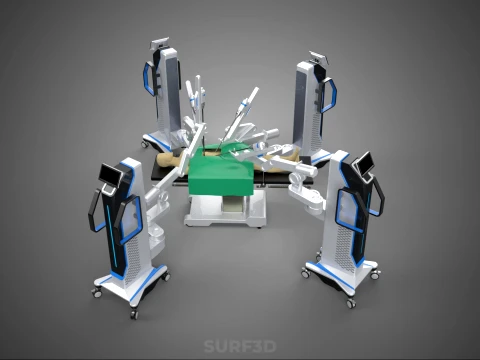 STANDARD SURGICAL ROBOT ROBOTIC SURGERY LAPAROSCOPY LAPAROSCOPIC 3D Model