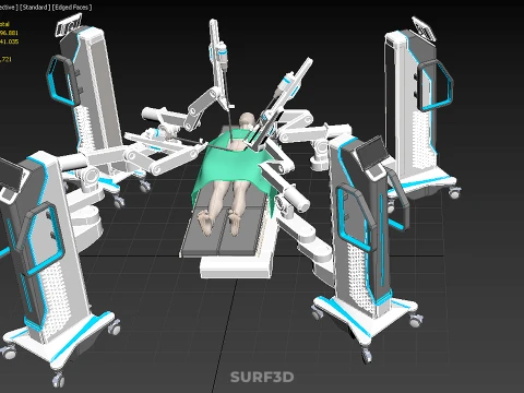 STANDARD SURGICAL ROBOT ROBOTIC SURGERY LAPAROSCOPY LAPAROSCOPIC 3D Model