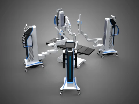 CHIRURGISCHE ARM MACHINE ROBOT-ONDERSTEUNDE CHIRURGIE SYSTEEM CHIRURG AI 3D Model