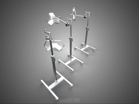 MOBILE SURGICAL LED MEDICAL SURGERY LIGHT LIGHTING LAMP HOSPITAL 3D Model