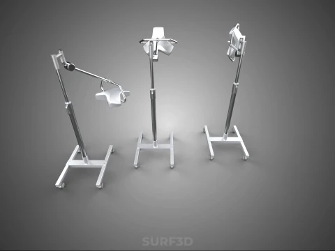MOBILE SURGICAL LED MEDICAL SURGERY LIGHT LIGHTING LAMP HOSPITAL 3D Model