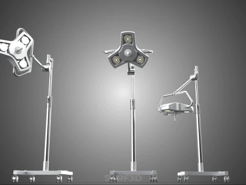 MOBILE SURGICAL LED MEDICAL SURGERY LIGHT LIGHTING LAMP HOSPITAL 3D Model