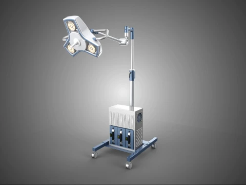 UPS PORTÁTIL ALIMENTADO POR BATERIA CIRÚRGICA LUMINÁRIAS DE LUZ LED Modelo 3D