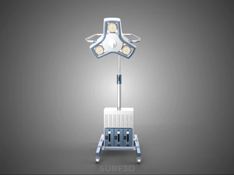 PORTABLE BATTERY POWERED UPS SURGICAL LED LIGHT LAMP LUMINAIRES 3D Model