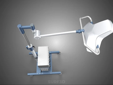PORTABLE BATTERY POWERED UPS SURGICAL LED LIGHT LAMP LUMINAIRES 3D Model