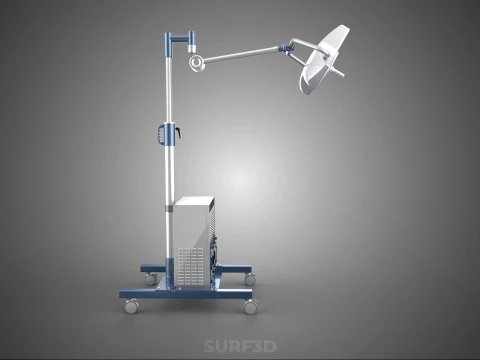 PORTABLE BATTERY POWERED UPS SURGICAL LED LIGHT LAMP LUMINAIRES 3D Model