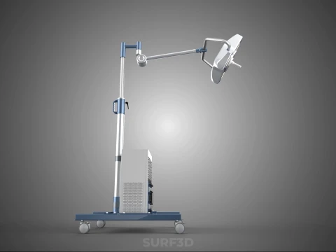 PORTABLE BATTERY POWERED UPS SURGICAL LED LIGHT LAMP LUMINAIRES 3D Model