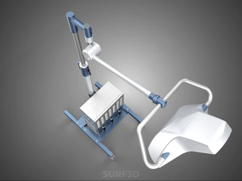 PORTABLE BATTERY POWERED UPS SURGICAL LED LIGHT LAMP LUMINAIRES 3D Model