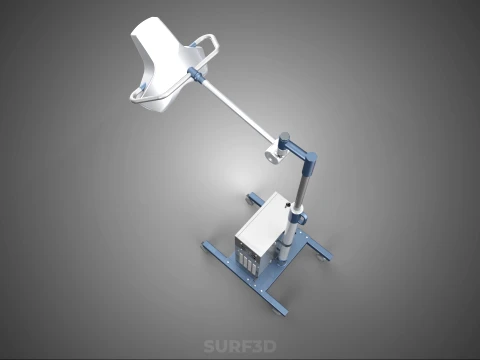 PORTABLE BATTERY POWERED UPS SURGICAL LED LIGHT LAMP LUMINAIRES 3D Model