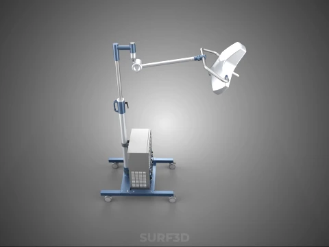 PORTABLE BATTERY POWERED UPS SURGICAL LED LIGHT LAMP LUMINAIRES 3D Model