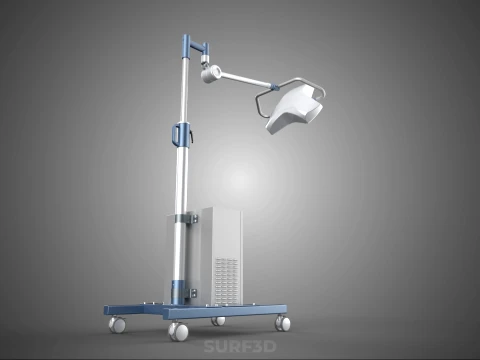 PORTABLE BATTERY POWERED UPS SURGICAL LED LIGHT LAMP LUMINAIRES 3D Model