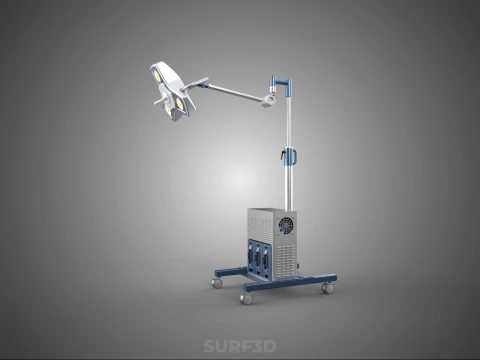 PORTABLE BATTERY POWERED UPS SURGICAL LED LIGHT LAMP LUMINAIRES 3D Model