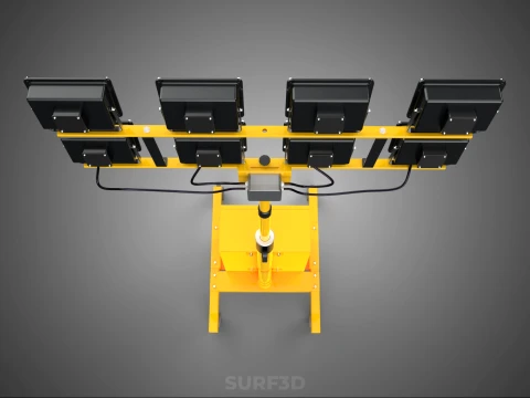 SISTEMA DI BACKUP BATTERIA UPS ALIMENTAZIONE LAMPADA LED FLOOD LIGHT SPOT TOWER Modello 3D