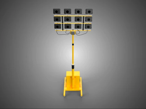 GENERATOR SET BATTERY LED LAMP LIGHT FLOODLIGHT SPOTLIGHT TOWER 3D Model