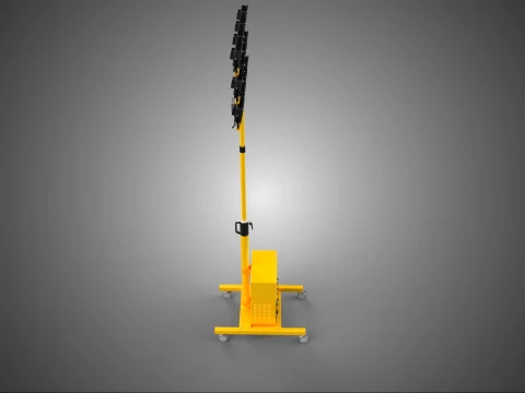 GENERATOR SET BATTERY LED LAMP LIGHT FLOODLIGHT SPOTLIGHT TOWER 3D Model