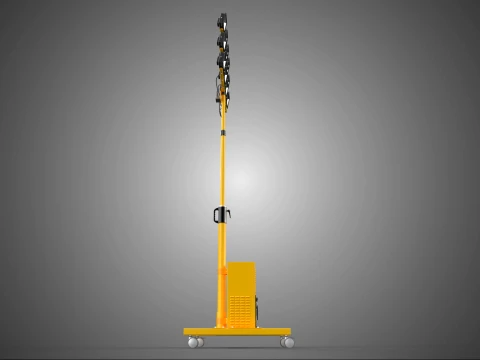 GENERATOR SET BATTERY LED LAMP LIGHT FLOODLIGHT SPOTLIGHT TOWER 3D Model