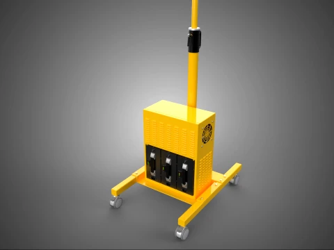 GENERATOR SET BATTERY LED LAMP LIGHT FLOODLIGHT SPOTLIGHT TOWER 3D Model