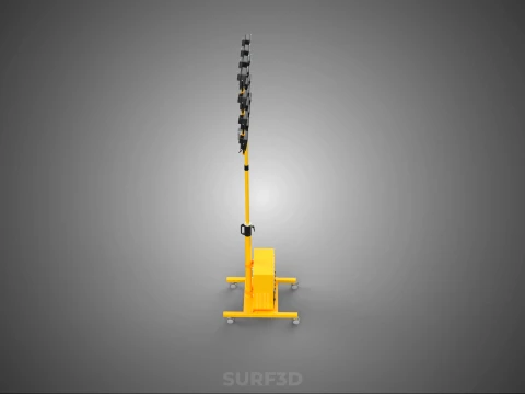 MOBILE HIGH POWER BATTERY STADIUM STADION LIGHTING TOWER LIGHT 3D Model