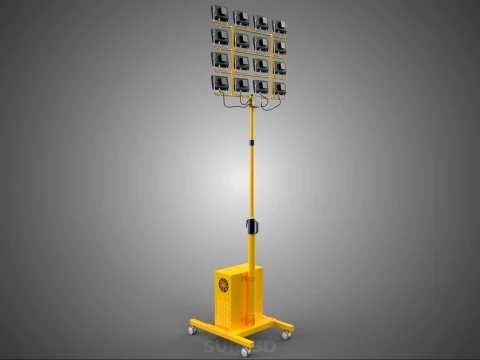 MOBILE HIGH POWER BATTERY STADIUM STADION LIGHTING TOWER LIGHT 3D Model