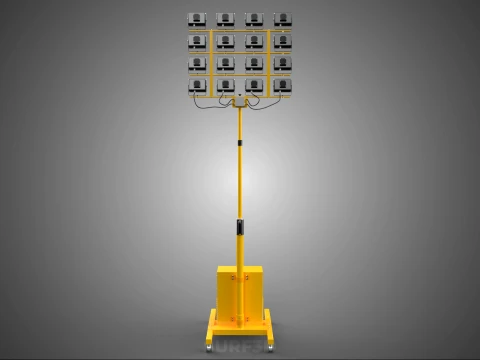 MOBILE HIGH POWER BATTERY STADIUM STADION LIGHTING TOWER LIGHT 3D Model