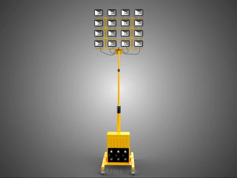 MOBILE HIGH POWER BATTERY STADIUM STADION LIGHTING TOWER LIGHT 3D Model