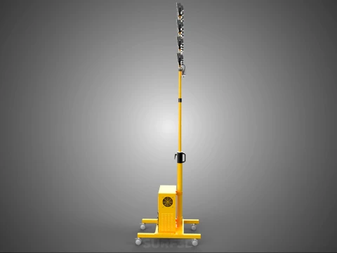 MOBILE HIGH POWER BATTERY STADIUM STADION LIGHTING TOWER LIGHT 3D Model
