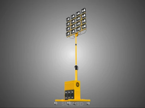MOBILE HIGH POWER BATTERY STADIUM STADION LIGHTING TOWER LIGHT 3D Model