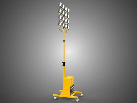 MOBILE HIGH POWER BATTERY STADIUM STADION LIGHTING TOWER LIGHT 3D Model