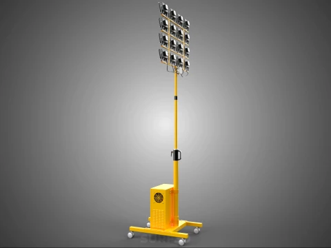 MOBILE HIGH POWER BATTERY STADIUM STADION LIGHTING TOWER LIGHT 3D Model