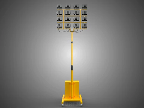 MOBILE HIGH POWER BATTERY STADIUM STADION LIGHTING TOWER LIGHT 3D Model