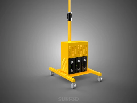 MOBILE HIGH POWER BATTERY STADIUM STADION LIGHTING TOWER LIGHT 3D Model