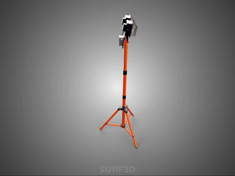 EXPLOSION PROOF TRIPOD DUAL LED LAMP SPOT FLOOD LIGHT WIRE GUARD 3D Model