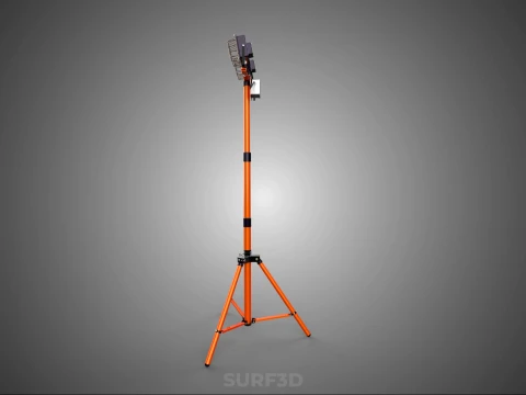 EXPLOSION PROOF TRIPOD DUAL LED LAMP SPOT FLOOD LIGHT WIRE GUARD 3D Model