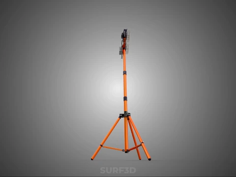 EXPLOSION PROOF TRIPOD DUAL LED LAMP SPOT FLOOD LIGHT WIRE GUARD 3D Model