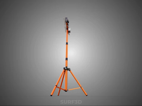 EXPLOSION PROOF TRIPOD DUAL LED LAMP SPOT FLOOD LIGHT WIRE GUARD 3D Model