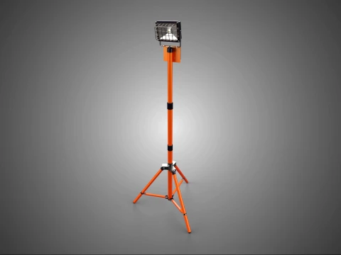 TRIPÉ COMPACTO ÚNICO LÂMPADA LED SPOT FLOOD LIGHT KIT DE CENA DE ESTÚDIO Modelo 3D