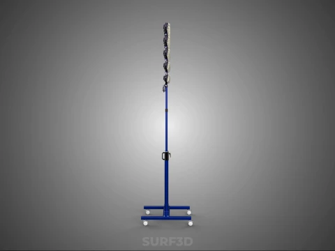 휴대용 바퀴형 조명 하이마스트 타워 경기장 경기장 조명 3D 모델