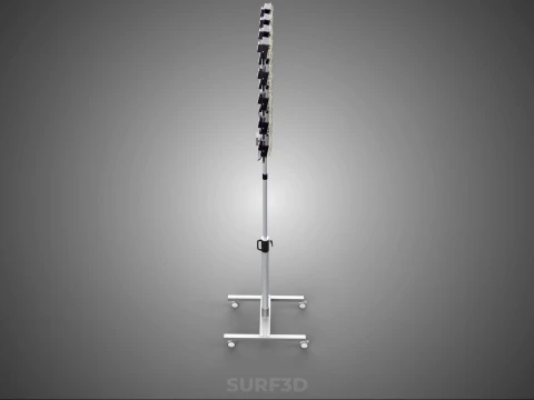 20 ARRAY GRID LIGHT TOWER STADIUM LIGHTING POLE STAND FLOODLIGHT 3D Model