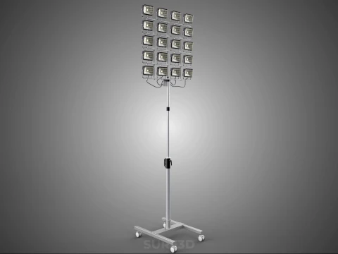 20 ARRAY GRID LIGHT TOWER STADIUM LIGHTING POLE STAND FLOODLIGHT 3D Model