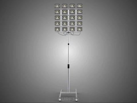20 ARRAY GRID LIGHT TOWER STADIUM LIGHTING POLE STAND FLOODLIGHT 3D Model