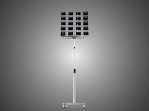 20 ARRAY GRID LIGHT TOWER STADIUM LIGHTING POLE STAND FLOODLIGHT 3D Model