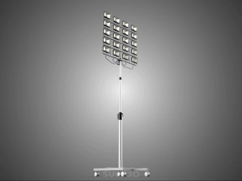 20 ARRAY GRID LIGHT TOWER STADIUM LIGHTING POLE STAND FLOODLIGHT 3D Model