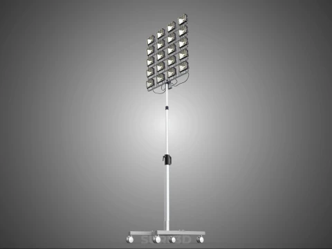 20 ARRAY GRID LIGHT TOWER STADIUM LIGHTING POLE STAND FLOODLIGHT 3D Model