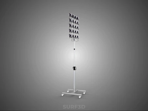 20 ARRAY GRID LIGHT TOWER STADIUM LIGHTING POLE STAND FLOODLIGHT 3D Model
