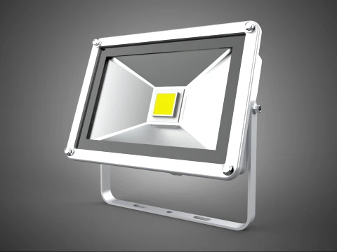 WITTE SINGLE CHIP LED-LAMP SCHIJNWERPER SPOT SCHIJNWERPERVERLICHTING 3D Model